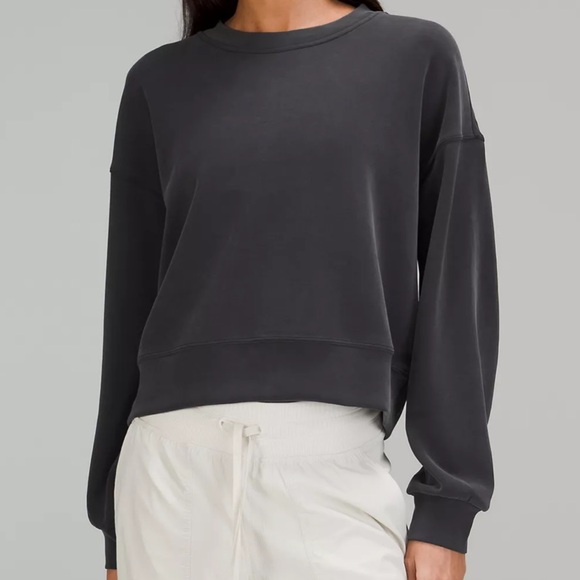 Lululemon Softstreme Perfectly Oversized Cropped Crew - Picture 1 of 7
